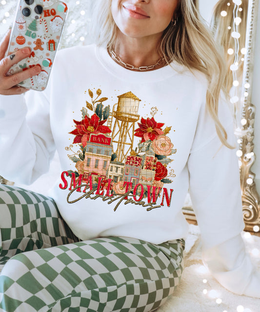 Small Town Christmas PNG Design