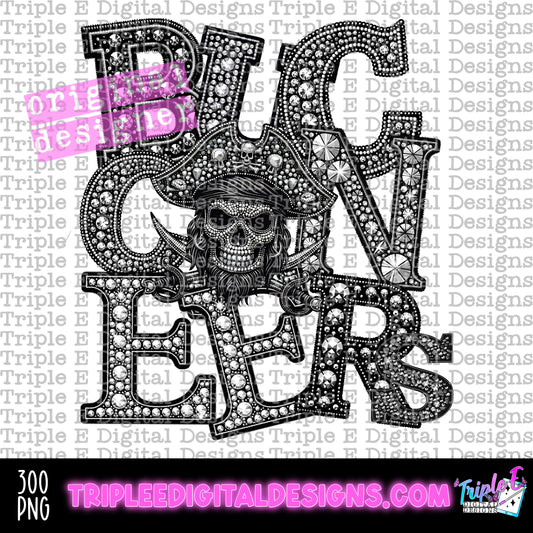 Buccaneers Rhinestone PNG Design