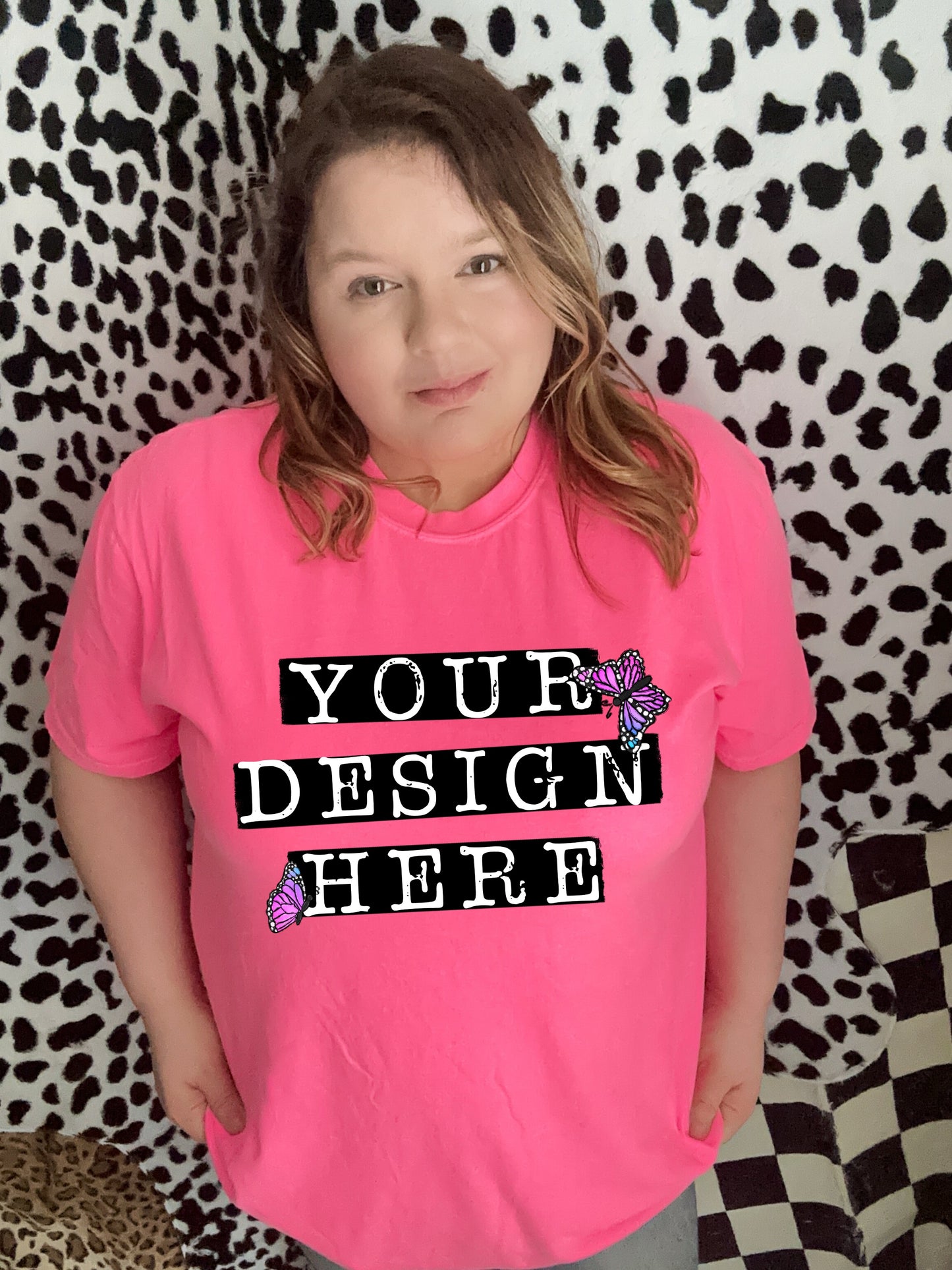 CC Neon Pink T Shirt Jenni Mock Up