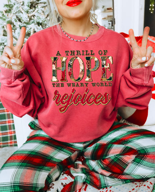 A Thrill Of Hope PNG Design