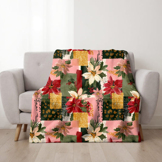 Christmas Floral Seamless PNG Design