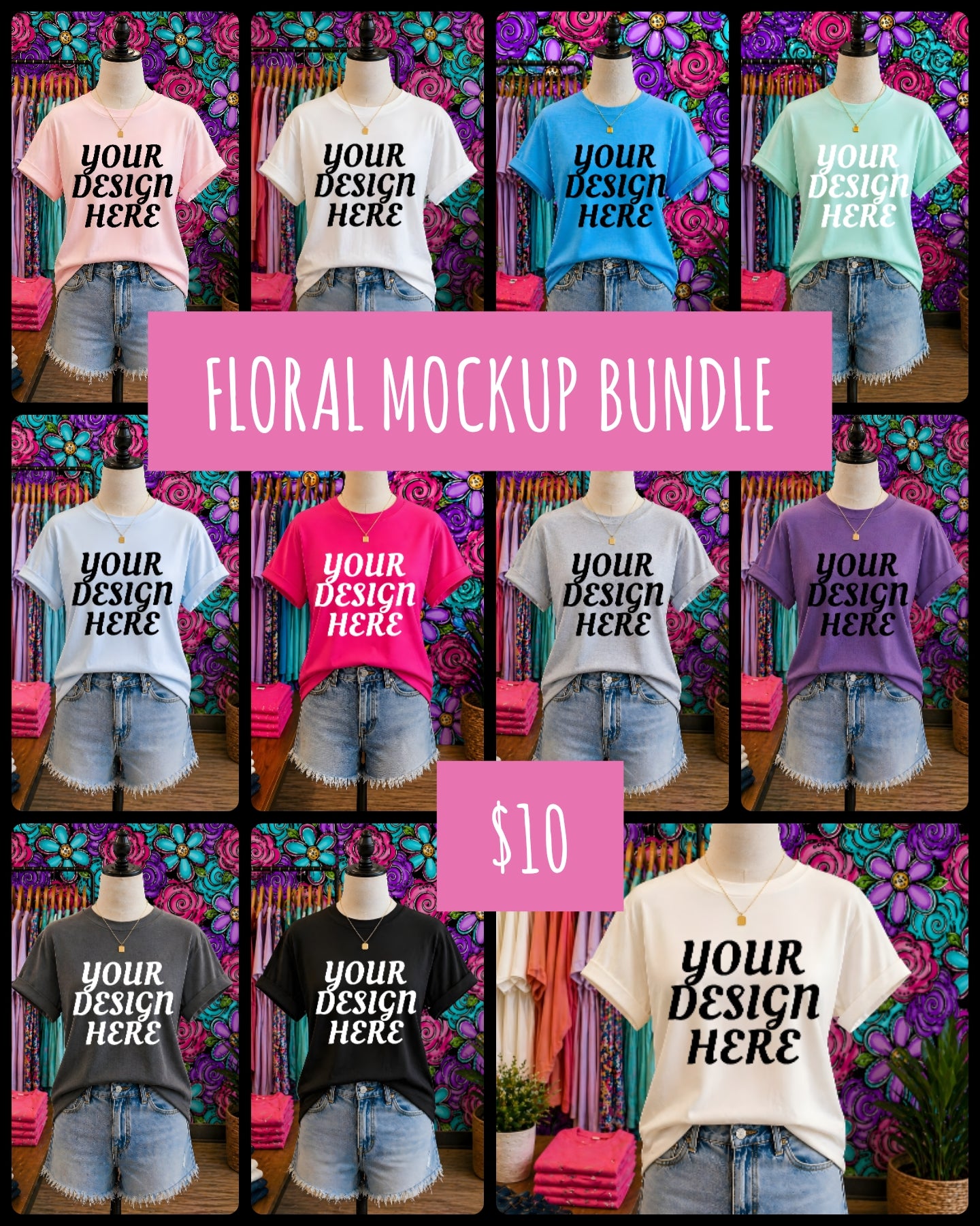 Floral Mockup Bundle