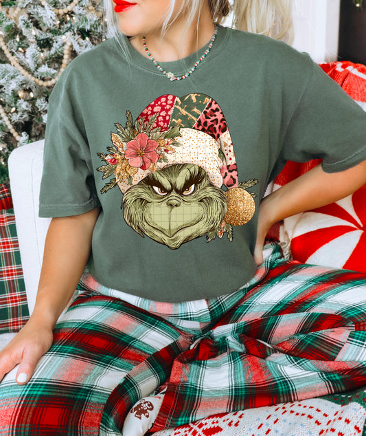 Patchwork Green Guy PNG Design
