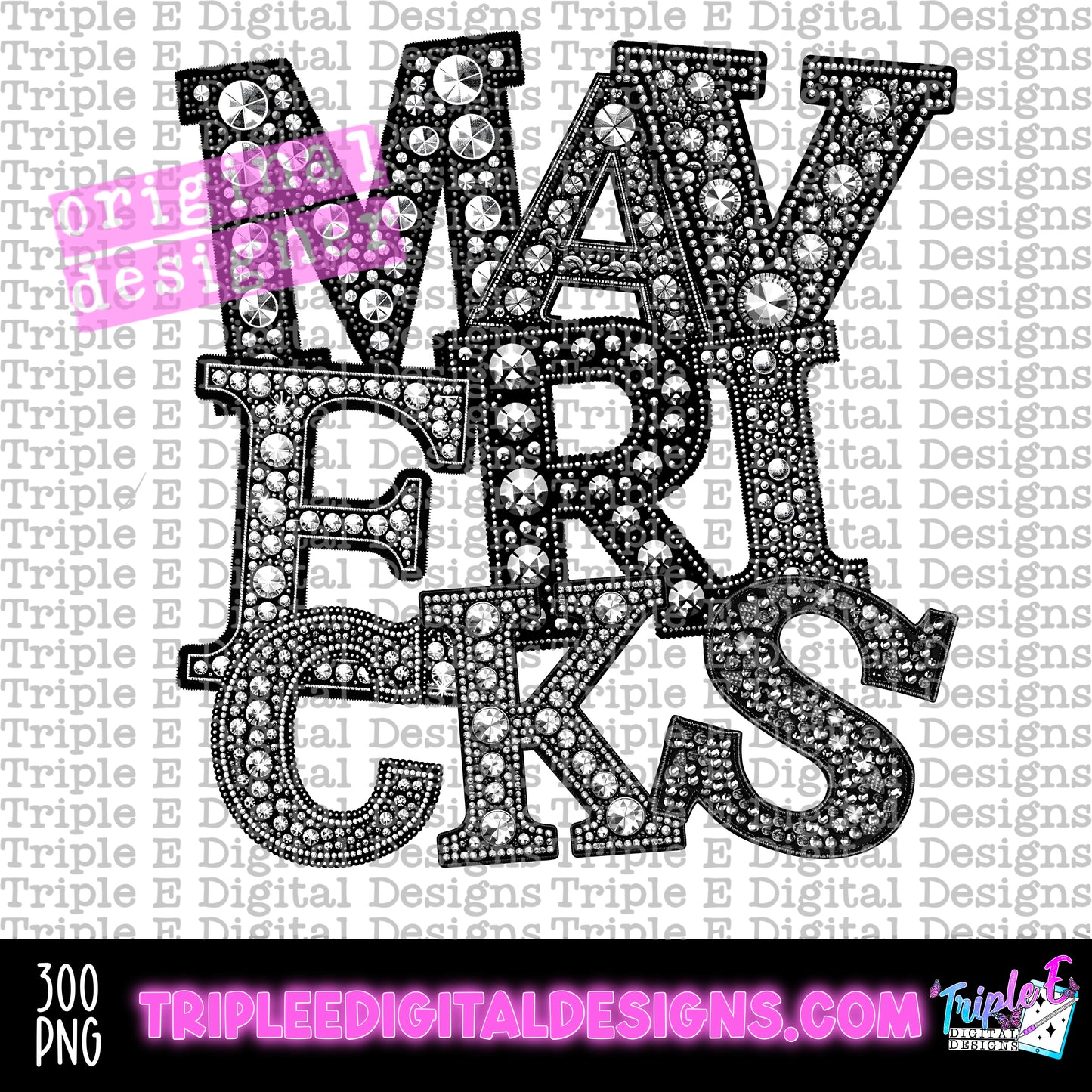 Mavericks Rhinestone PNG Design