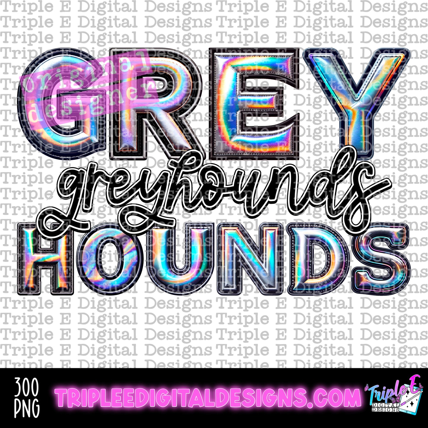 Greyhounds Holo PNG Design