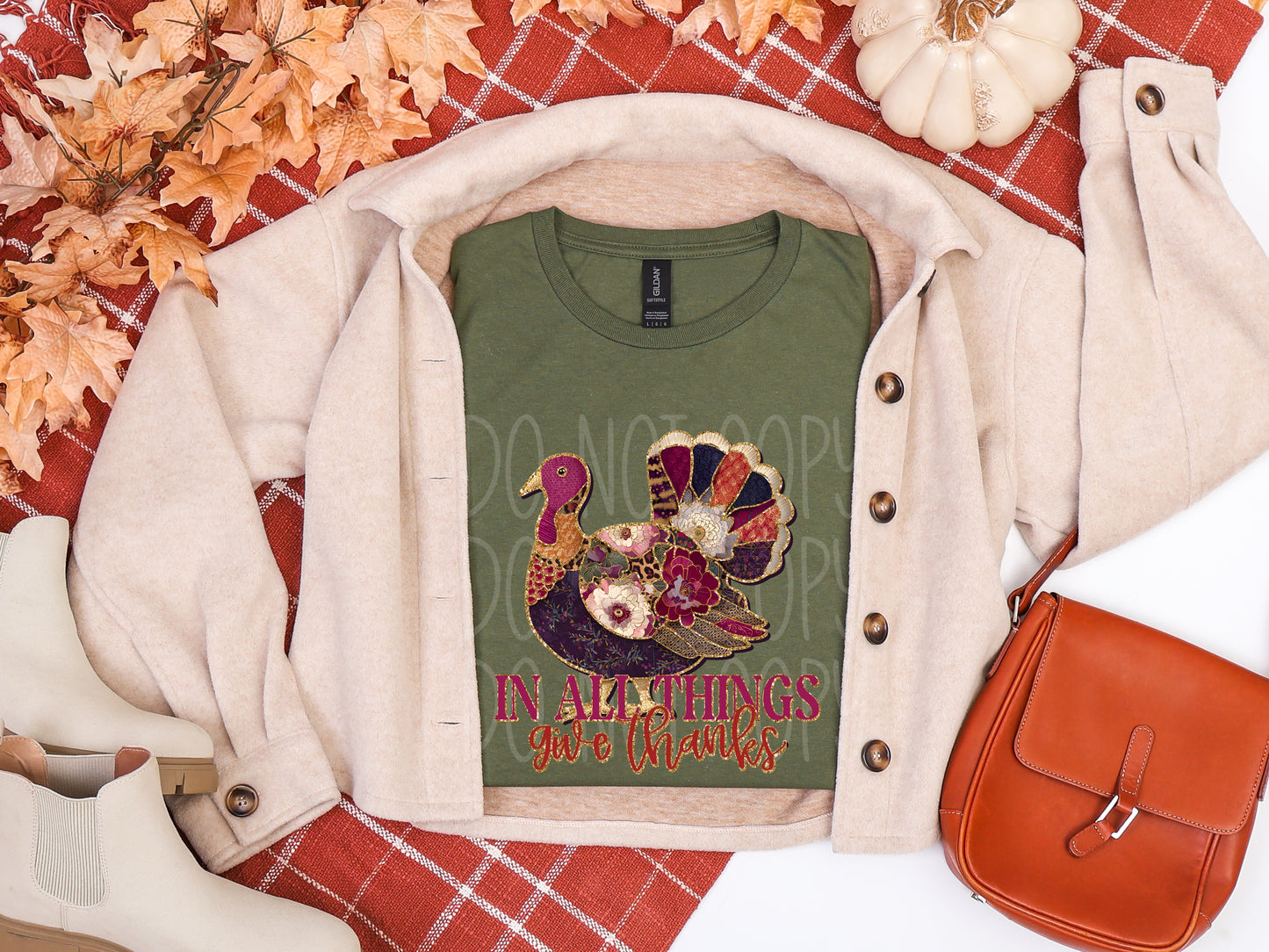 In all things Give Thanks PNG Design