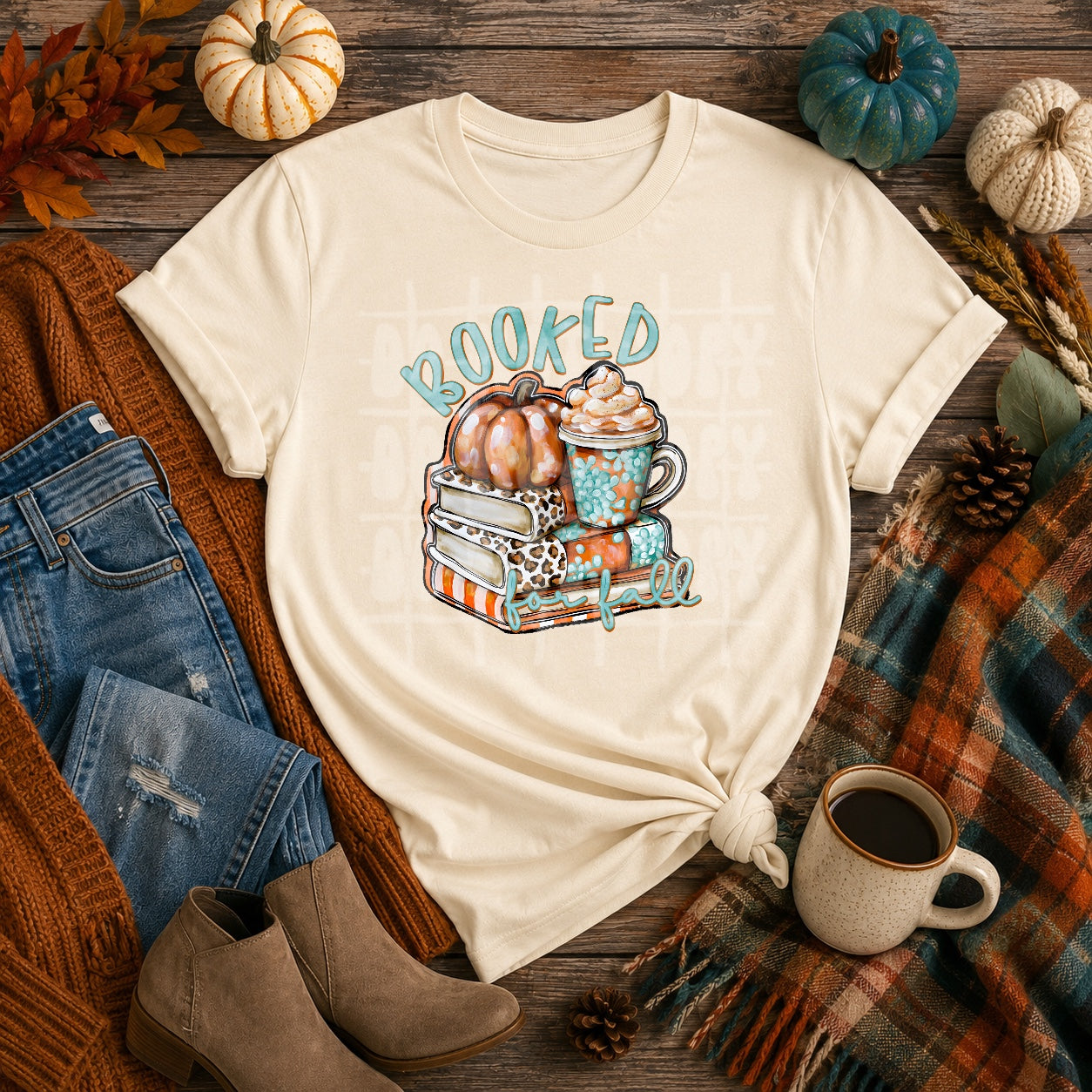 Booked for Fall PNG Design