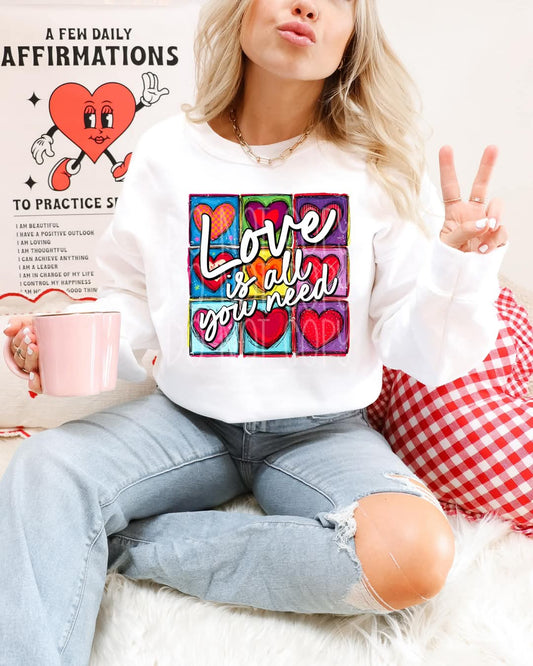 Love Is All You Need PNG Design