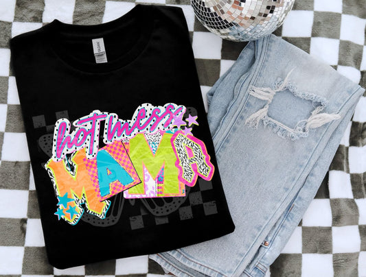 Hot Mess Mama PNG Design