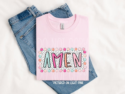 Amen Summer Dots PNG Design