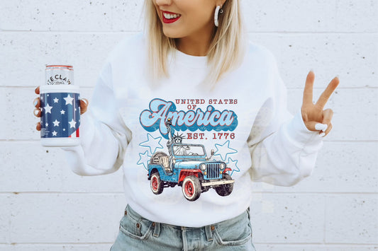 USA EST 1776 PNG Design