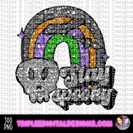 Stay Spooky Sparkle Design PNG