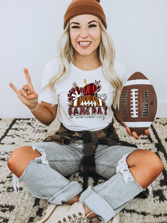 Maroon Game Day PNG Design