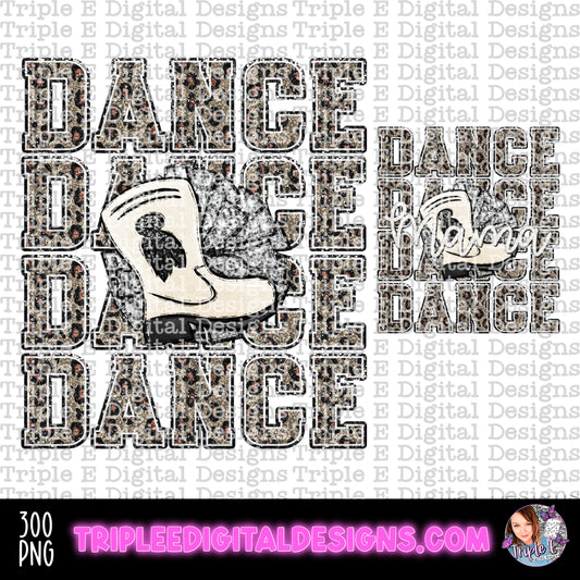 Leopard Dance Set Design PNG