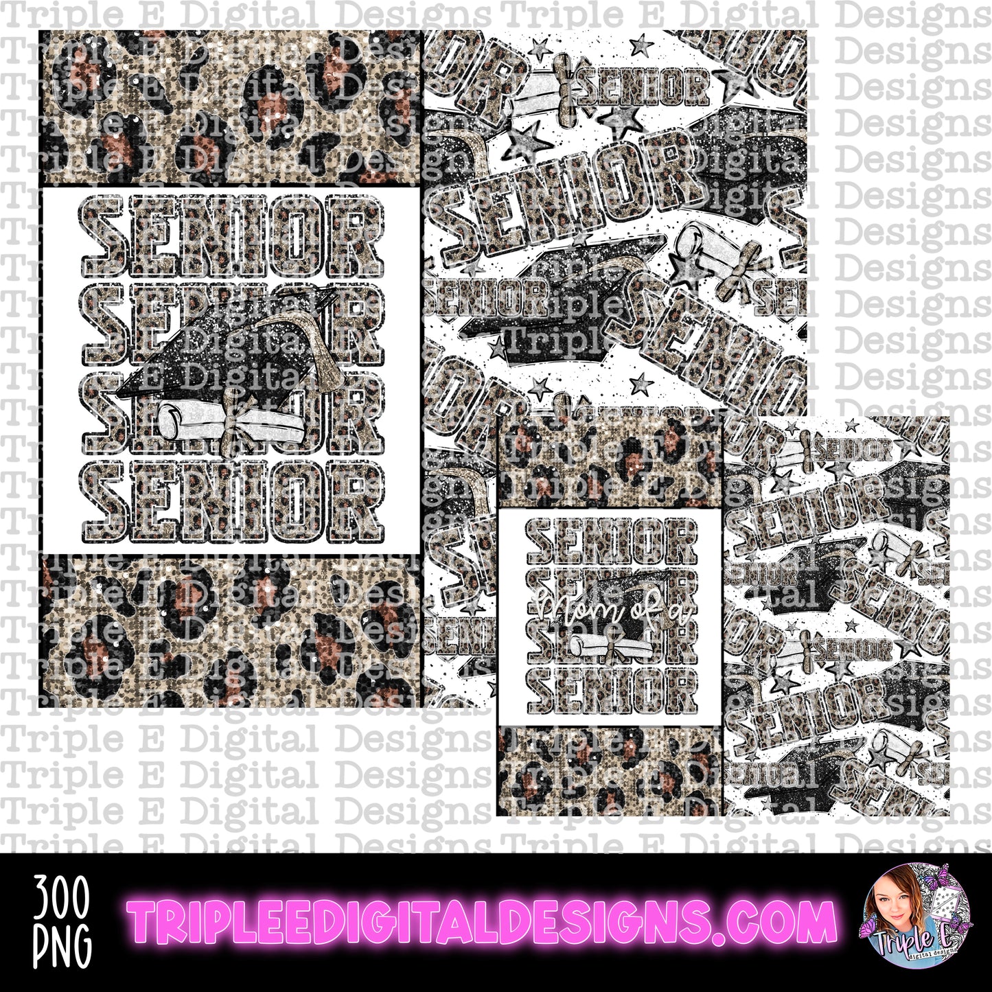 Leopard Senior Set Tumbler PNG