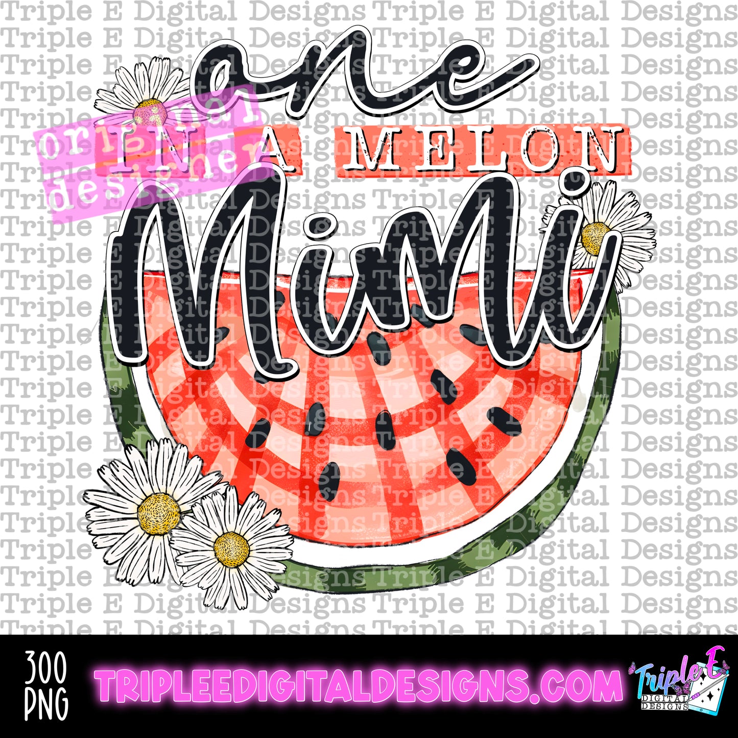 One in a Melon Mimi PNG Design