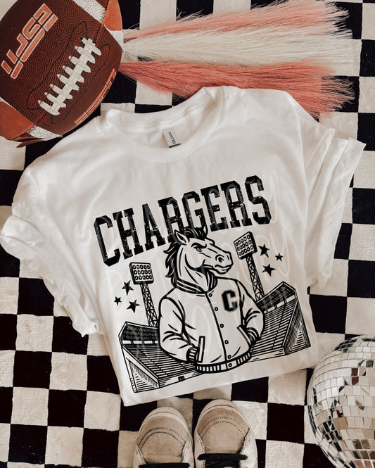 Chargers Letterman PNG Design