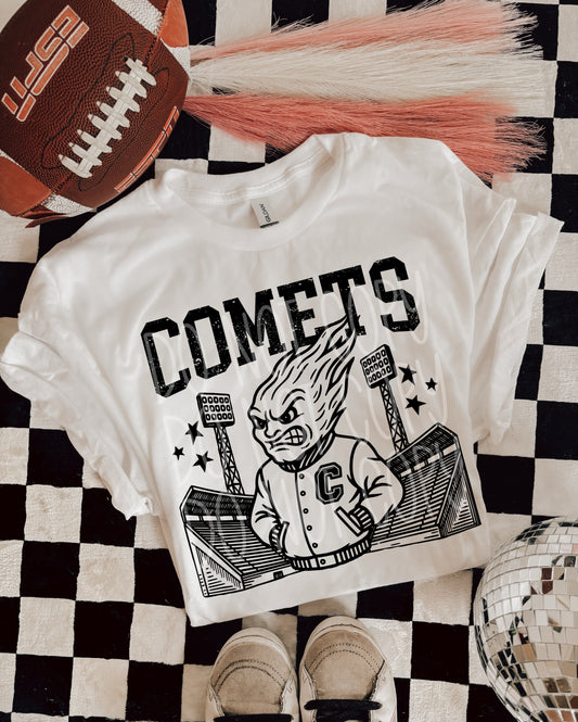 Comets Letterman PNG Design
