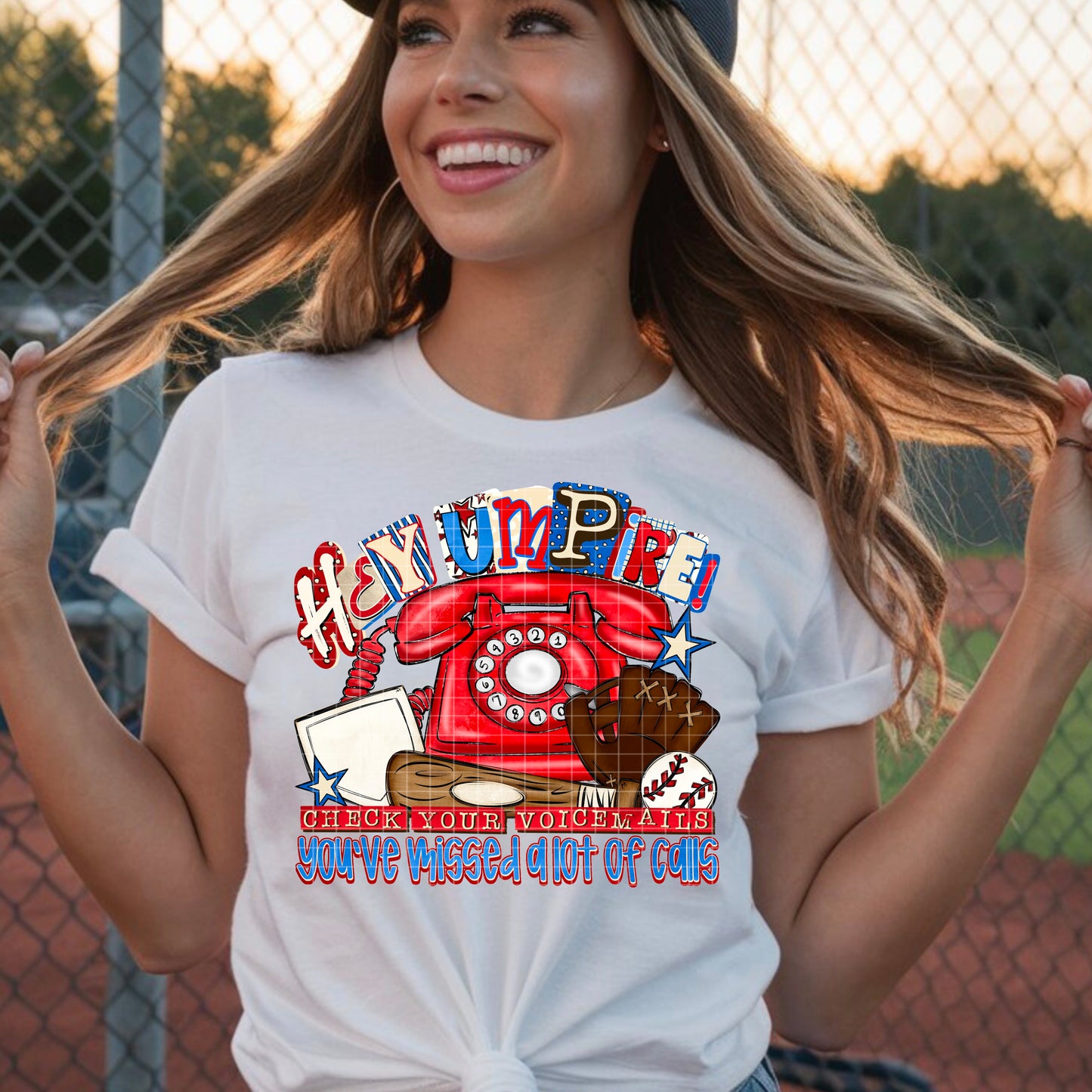 Hey Umpire Baseball PNG Design
