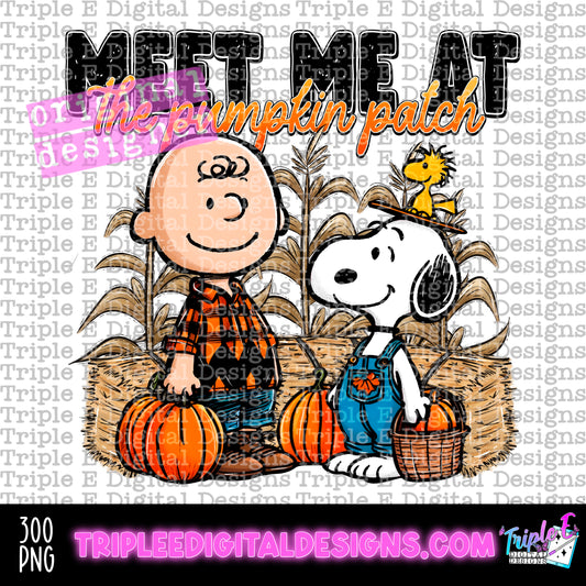 Meet Me At The Pumpkin Patch PNG Design