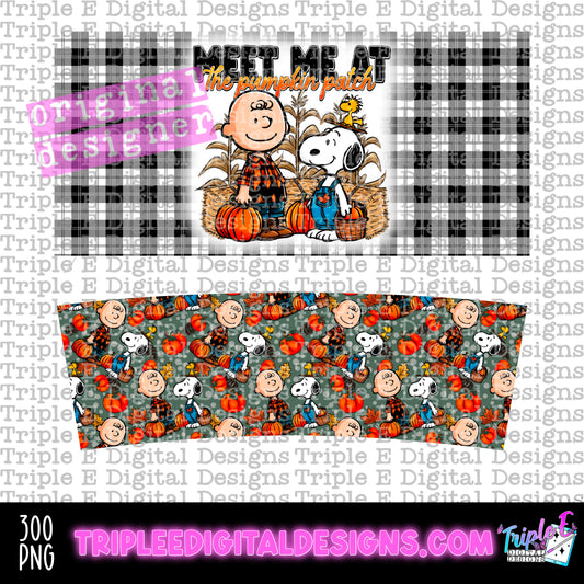 Meet Me At The Pumpkin Patch 40oz Tumbler PNG Design