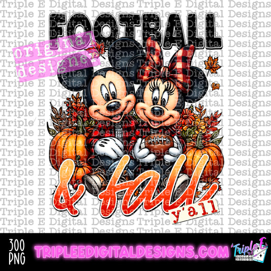 Football And Fall PNG Design