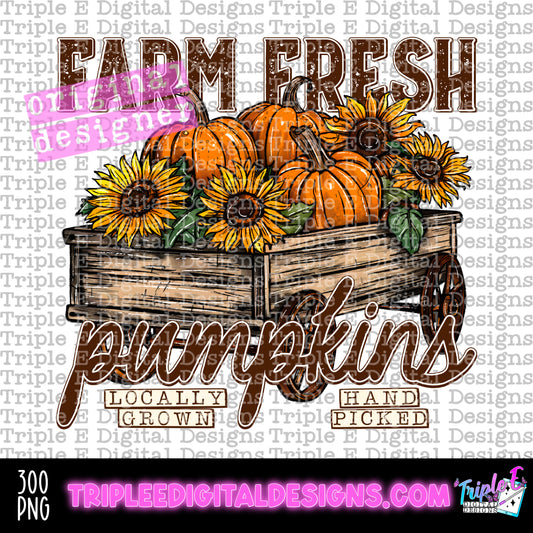 Farm Fresh Pumpkins PNG Design