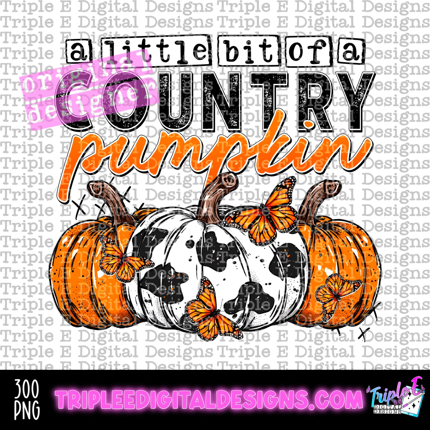 Country Pumpkin PNG Design