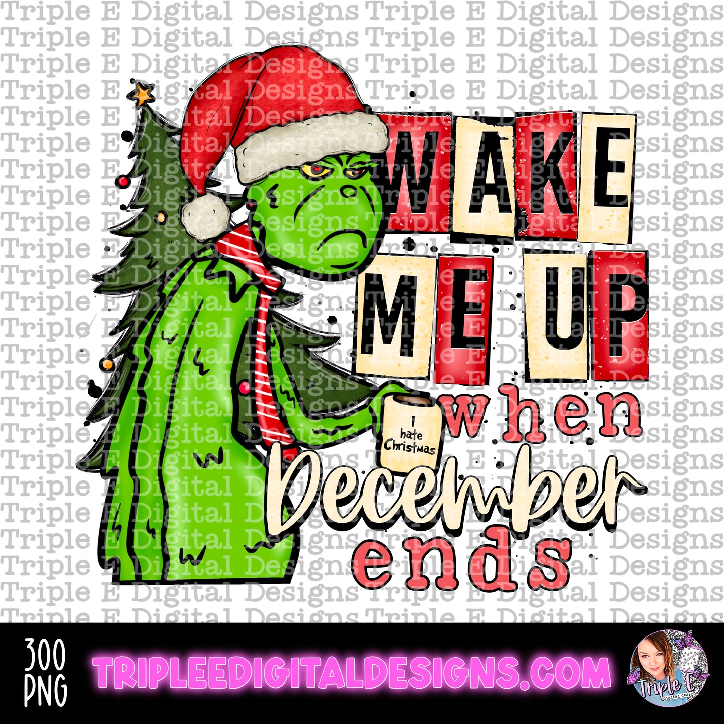 Wake Me Up PNG Design