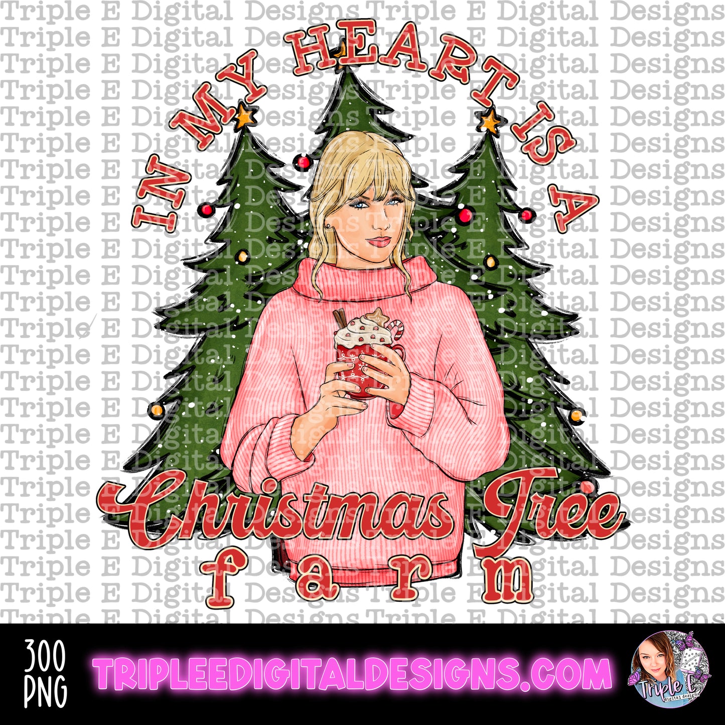 My Heart is a Christmas tree FarmPNG Design