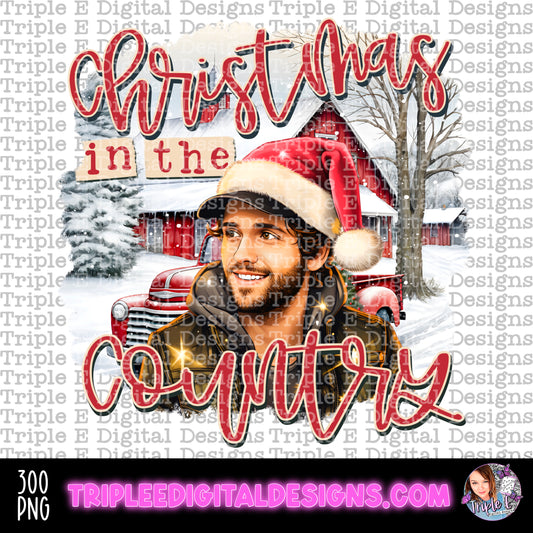 Christmas in the Country PNG Design