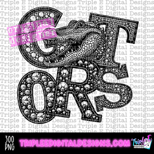 Gators Rhinestone PNG Design