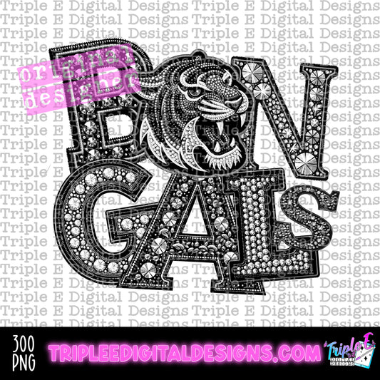 Bengals Rhinestone PNG Design