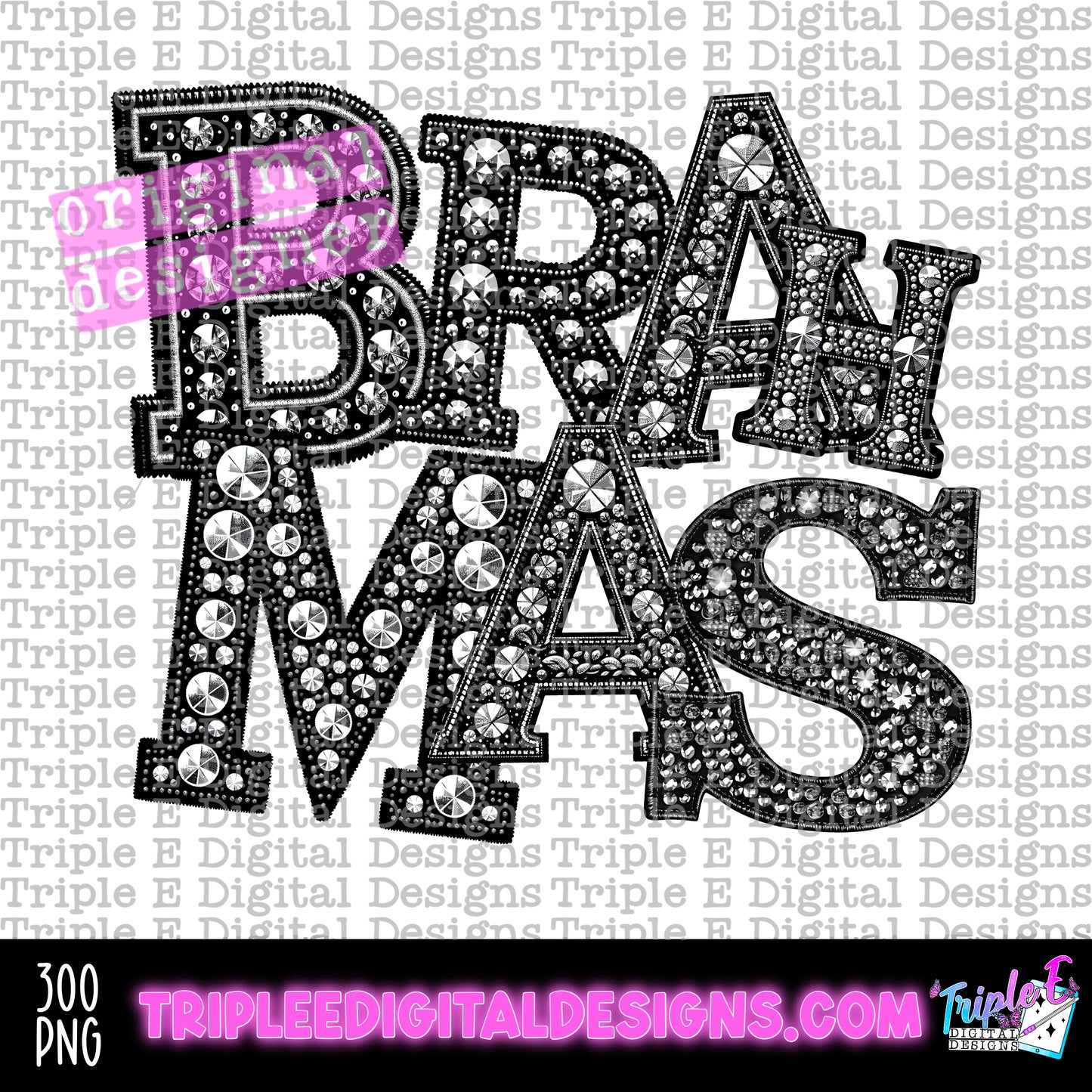 Brahmas Rhinestone PNG Design