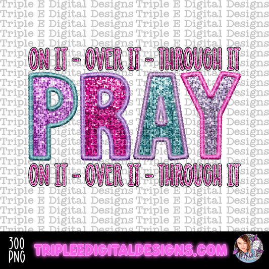 Pray On It PNG Design