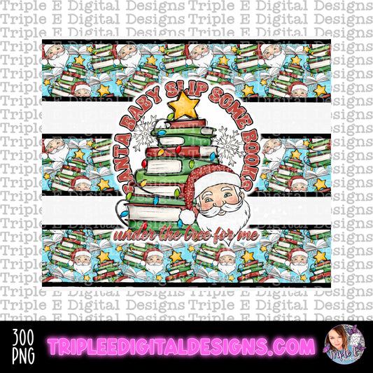 Slip Some Books Tumbler PNG Design