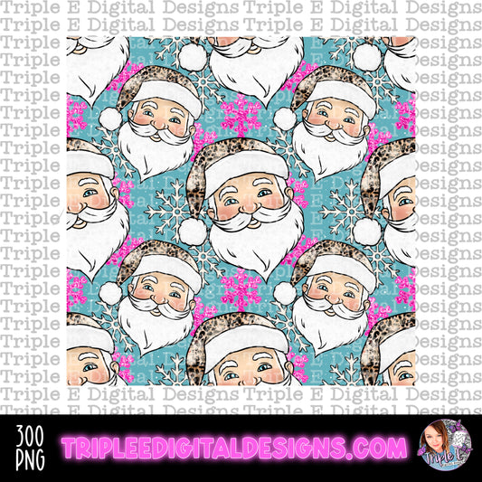 Santa Baby Seamless PNG Design