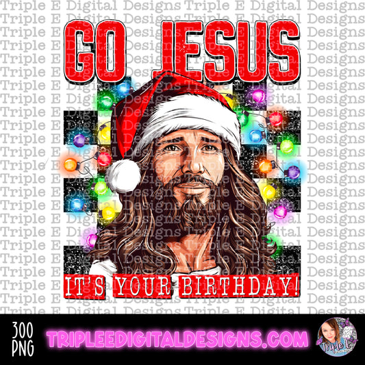 Go Jesus PNG Design