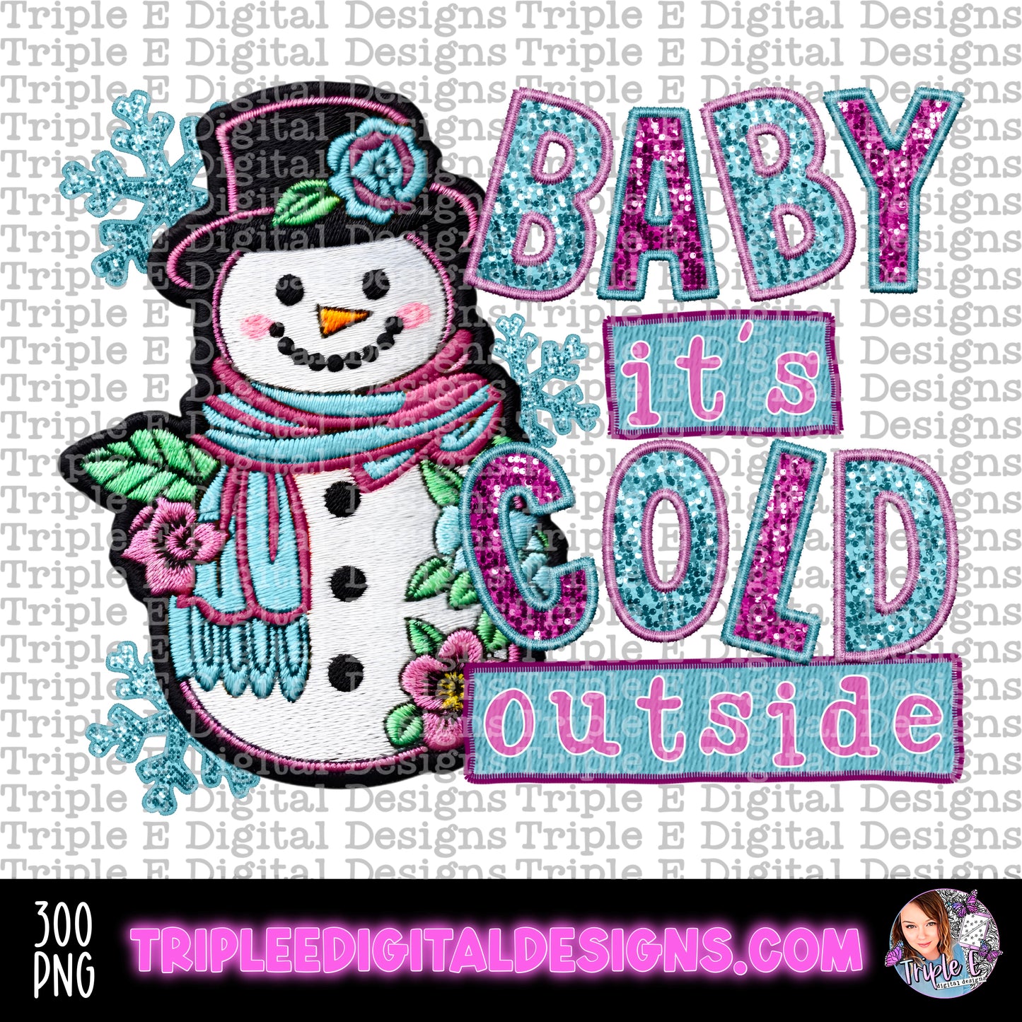 Baby It's Cold PNG Design