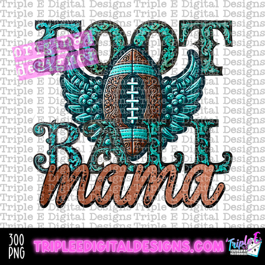 Football Mama PNG Design