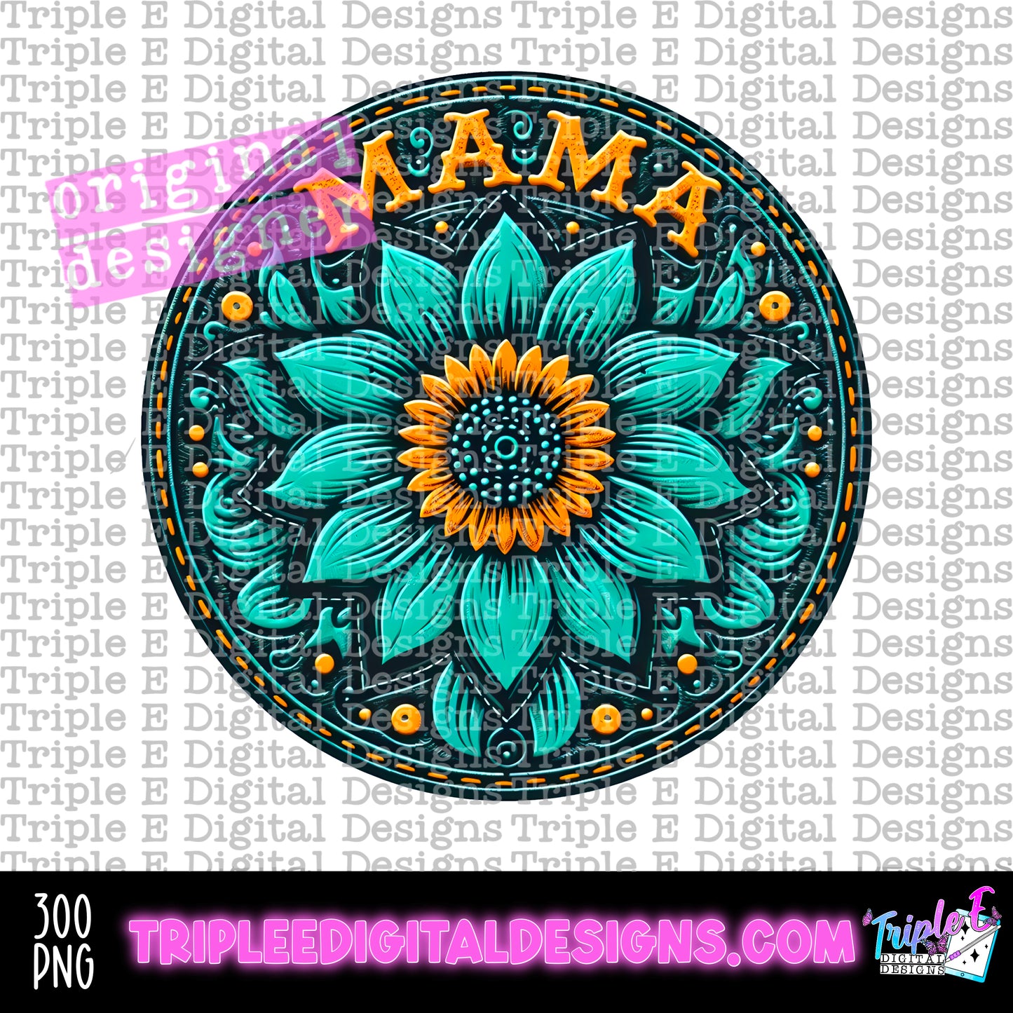 Mama Sunflower Patch PNG Design