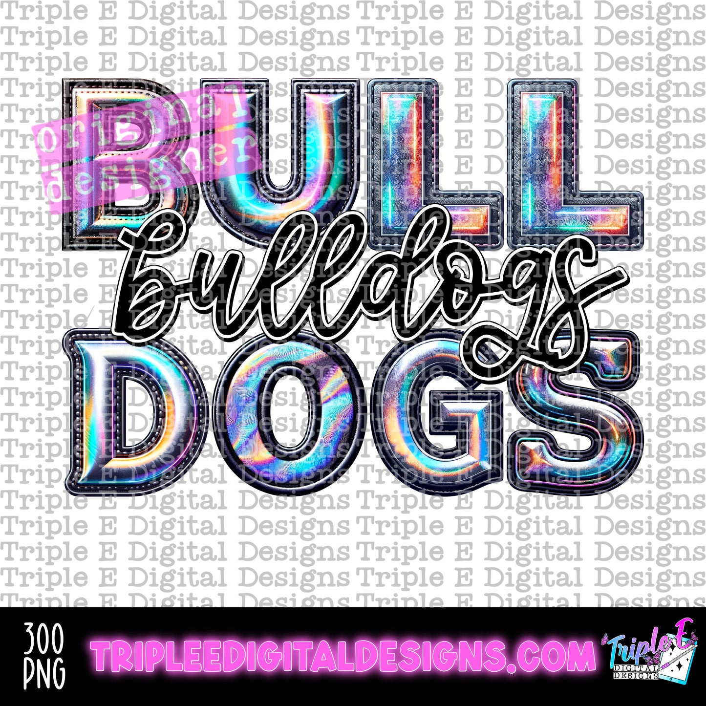 Bulldogs Holo PNG Design