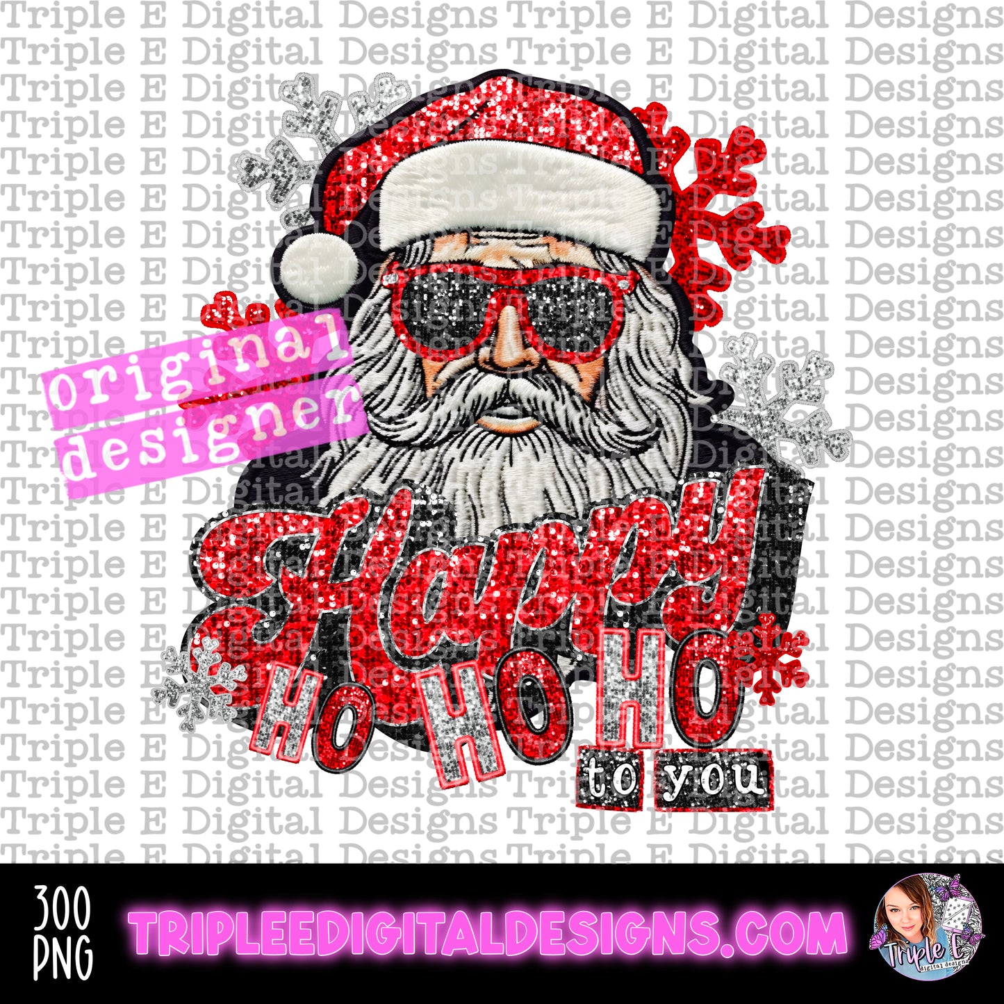 Happy Ho Ho Ho To You PNG Design