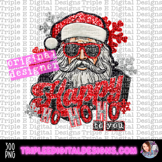 Happy Ho Ho Ho To You PNG Design