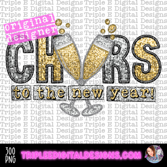 Cheers To The New Year PNG Design