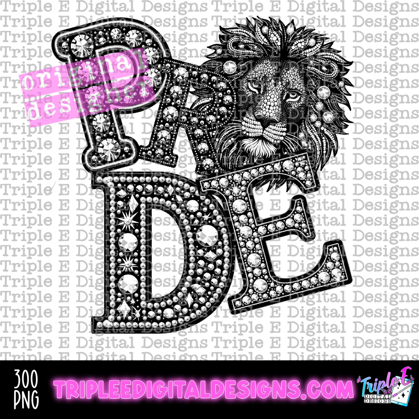 Pride Rhinestone PNG Design