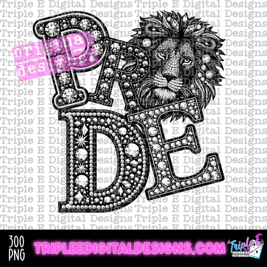 Pride Rhinestone PNG Design