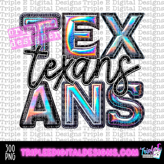 Texans Holo PNG Design