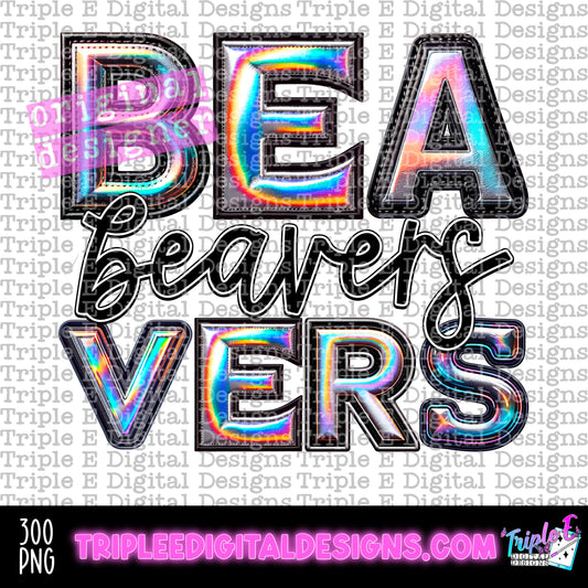 Beavers Holo PNG Design