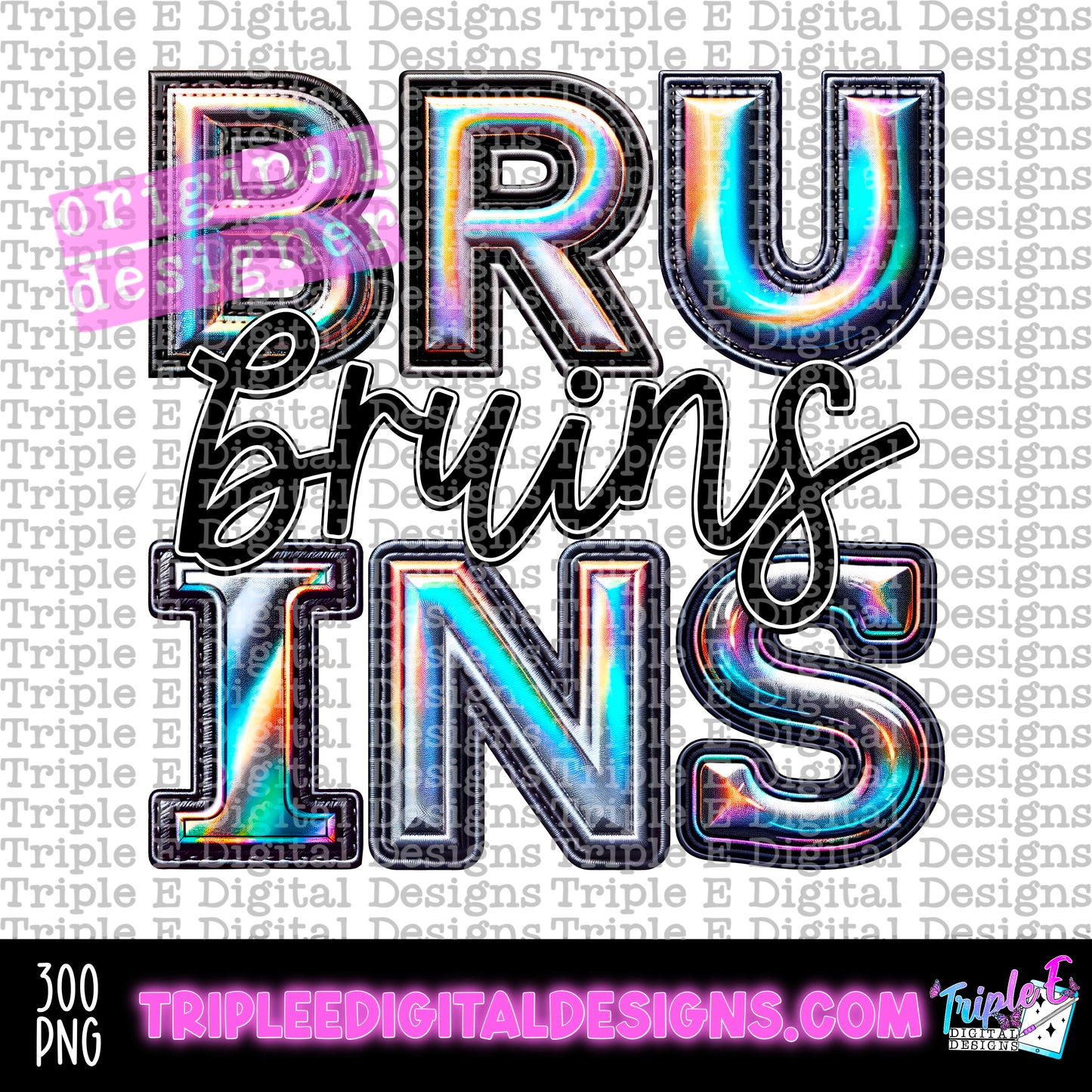 Bruins Holo PNG Design